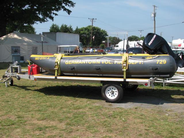 Boat 729 on display at the fair